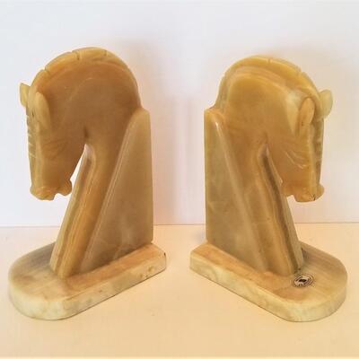 Lot #38  Vintage Pair of Mexican Bookends - stone