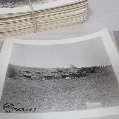 Approx 170 Black & White Photos 1918 France Signal Corps USA
