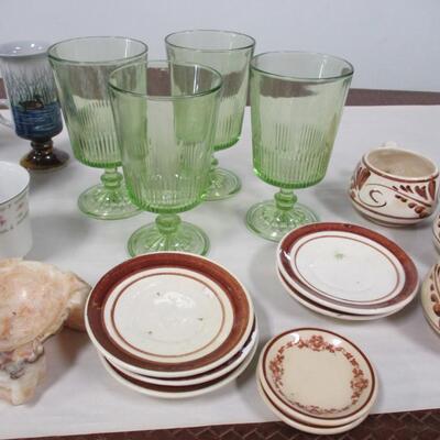 Vintage Home Decor Cups Saucers Glasses Ashtray