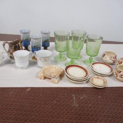 Vintage Home Decor Cups Saucers Glasses Ashtray