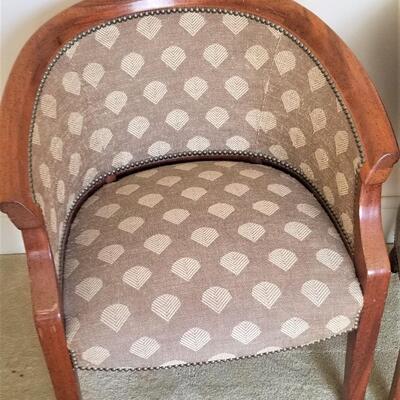 Lot #42  Nice Pair of Decorator Club Chairs - good condition