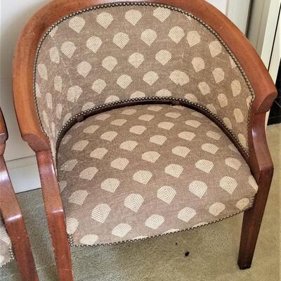 Lot #42  Nice Pair of Decorator Club Chairs - good condition
