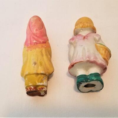 Lot #44 Pair Vintage "Frozen Charlotte" type dolls - JAPAN