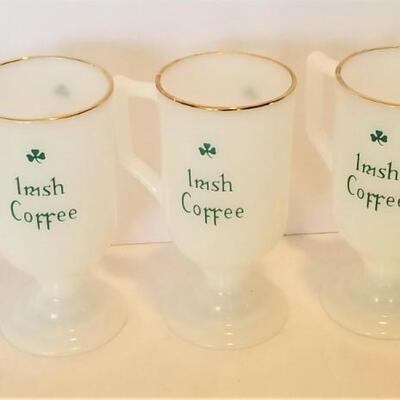Lot #46  Set of 5 Irish Coffee Mugs