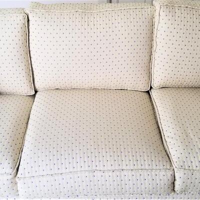 Lot #48  Nice Traditional 3-cushion roll arm sofa