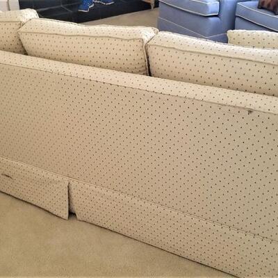 Lot #48  Nice Traditional 3-cushion roll arm sofa