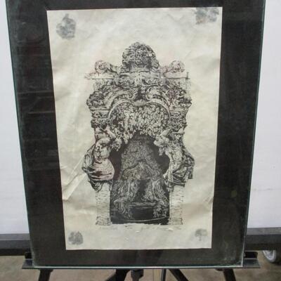 A. Beau Siegel Serigraph Grotto At Vizcaya Signed & Numbered
