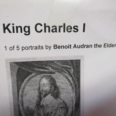 King Charles I Portrait By Benoit Audran
