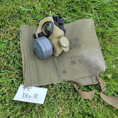 Vintage Gas Mask in Bag