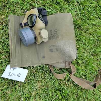 Vintage Gas Mask in Bag