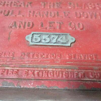 Vintage Original Cast Iron Fire Box