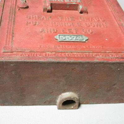 Vintage Original Cast Iron Fire Box