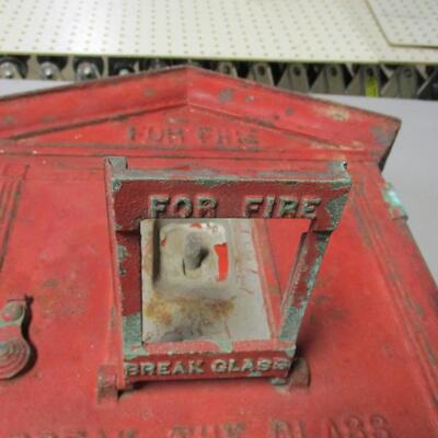 Vintage Original Cast Iron Fire Box
