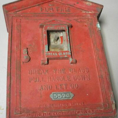 Vintage Original Cast Iron Fire Box
