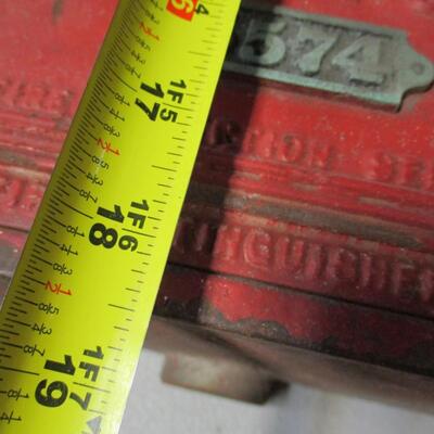 Vintage Original Cast Iron Fire Box