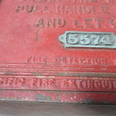 Vintage Original Cast Iron Fire Box