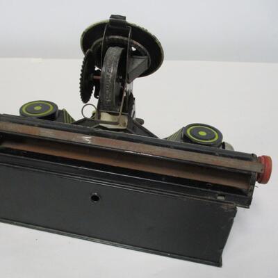 Vintage Marx De-Luxe Dial Tin Toy, Typewriter, Graphics, Pressed Steel