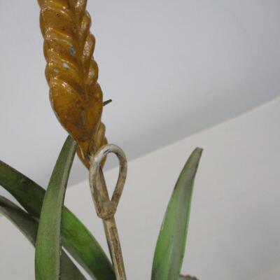 Metal Flower Candle Holder