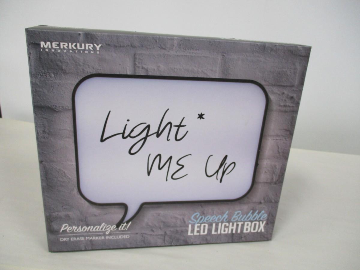 Speech Bubble LED Light Box Dry Erase
