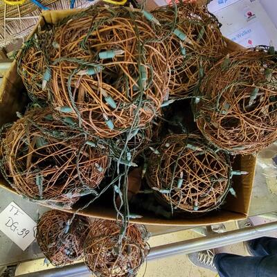Woven Ball Light Decor Lot