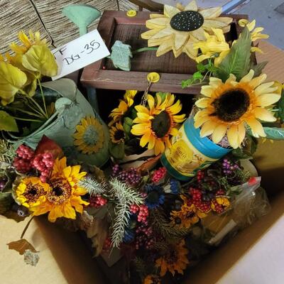 Sunflower Decor Box Lot