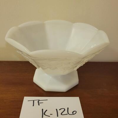 Milk Glass Punch Bowl