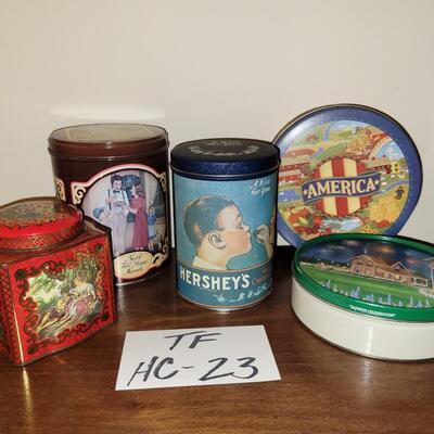 Tin Canister Lot