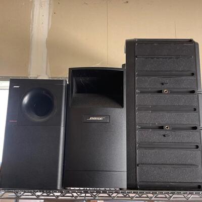 2 Bose woofers and a PA system