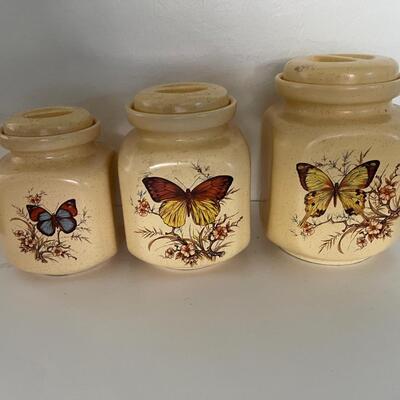 Boho Butterfly Canisters