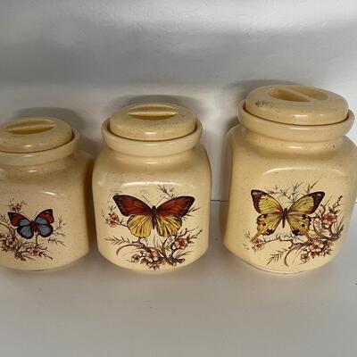 Boho Butterfly Canisters