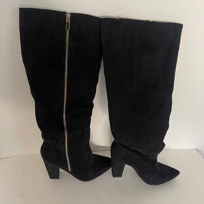 Black Knee High Boots Size 7.5