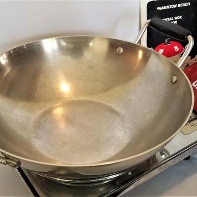 Lot #57  Hamilton Beach Wok and Burner - Asian Styling - vintage
