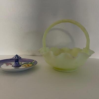 Fenton Basket and Trinket holder