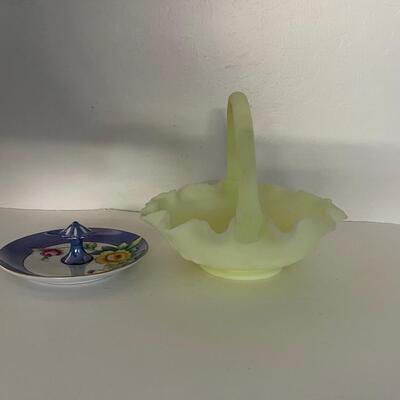 Fenton Basket and Trinket holder
