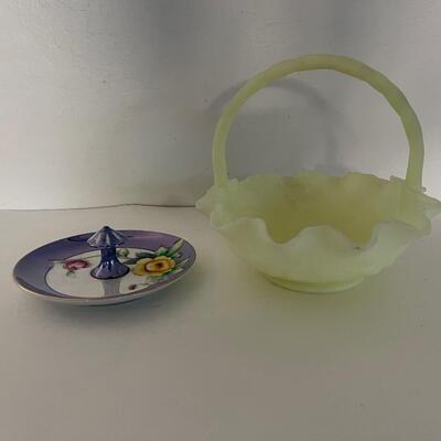 Fenton Basket and Trinket holder