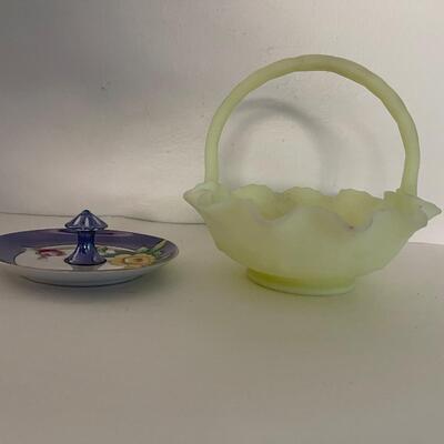 Fenton Basket and Trinket holder
