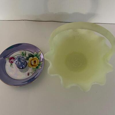 Fenton Basket and Trinket holder