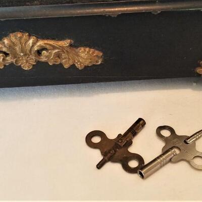 Lot #58  Antique Mantle Clock - Unusual Buffalo Motif