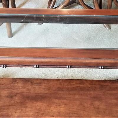 Lot #59  Contemporary Sofa Table - Glass top