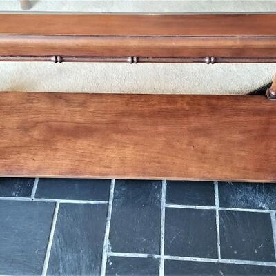 Lot #59  Contemporary Sofa Table - Glass top