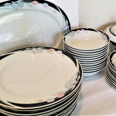 Lot #61  Large Set of 1980's Dinnerware - never used