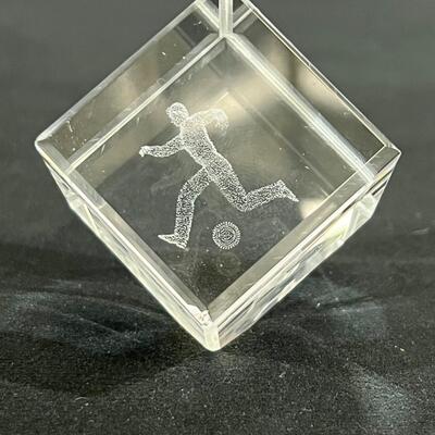 7 Laser Etched Crystal Cubes