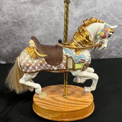 Horse Music Box & Assorted Metal Horses