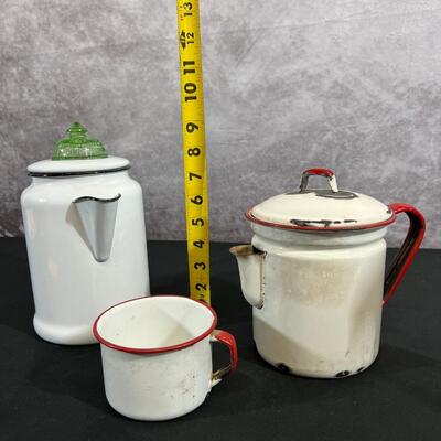 Vintage Coffee Pots and Mug