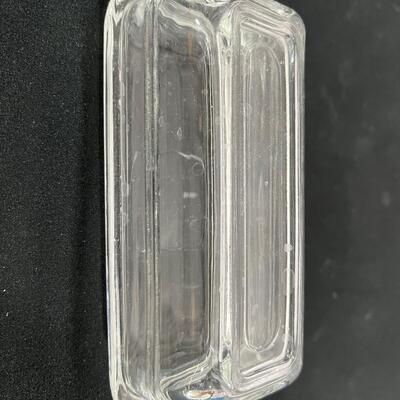 Vintage Glass Butter Dishes, lids, juicer