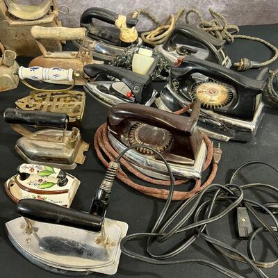 Assorted Vintage Irons