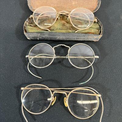 Vintage Eye Glasses, 3 Pairs