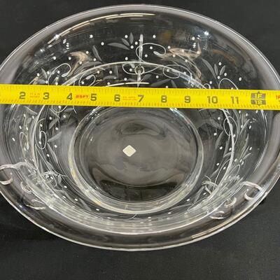 Glass Bowl with Serving Tray