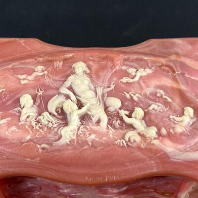 Hand Carved Alabaster Box