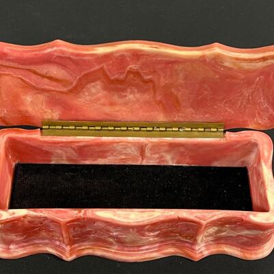Hand Carved Alabaster Box